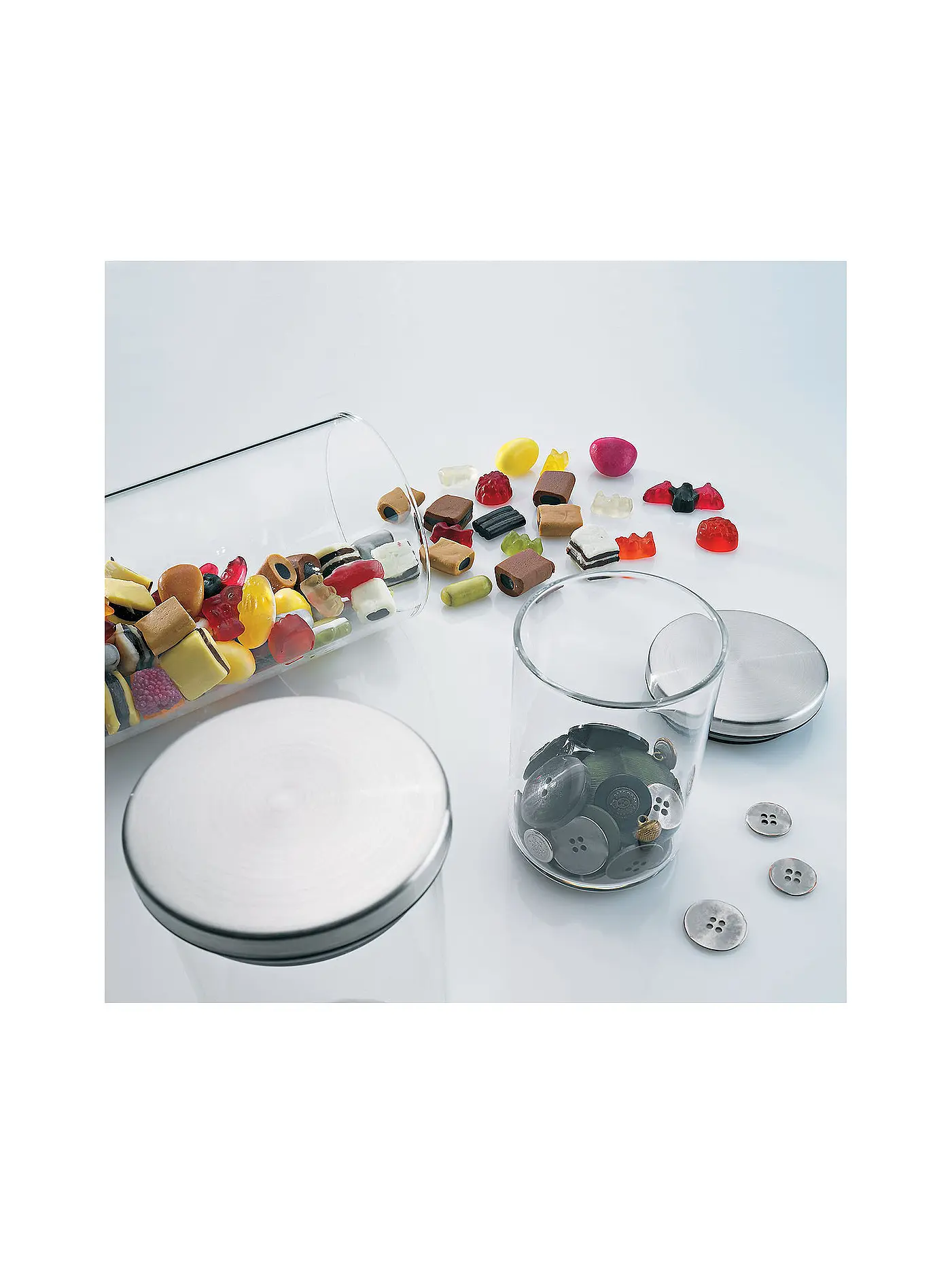 KELA | Vorratsdose BAKER 0,6l Glas / Edelstahl | 